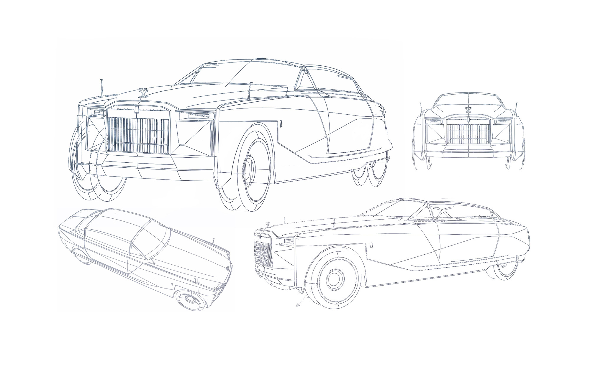 sketch，ghost，Rolls-Royce，