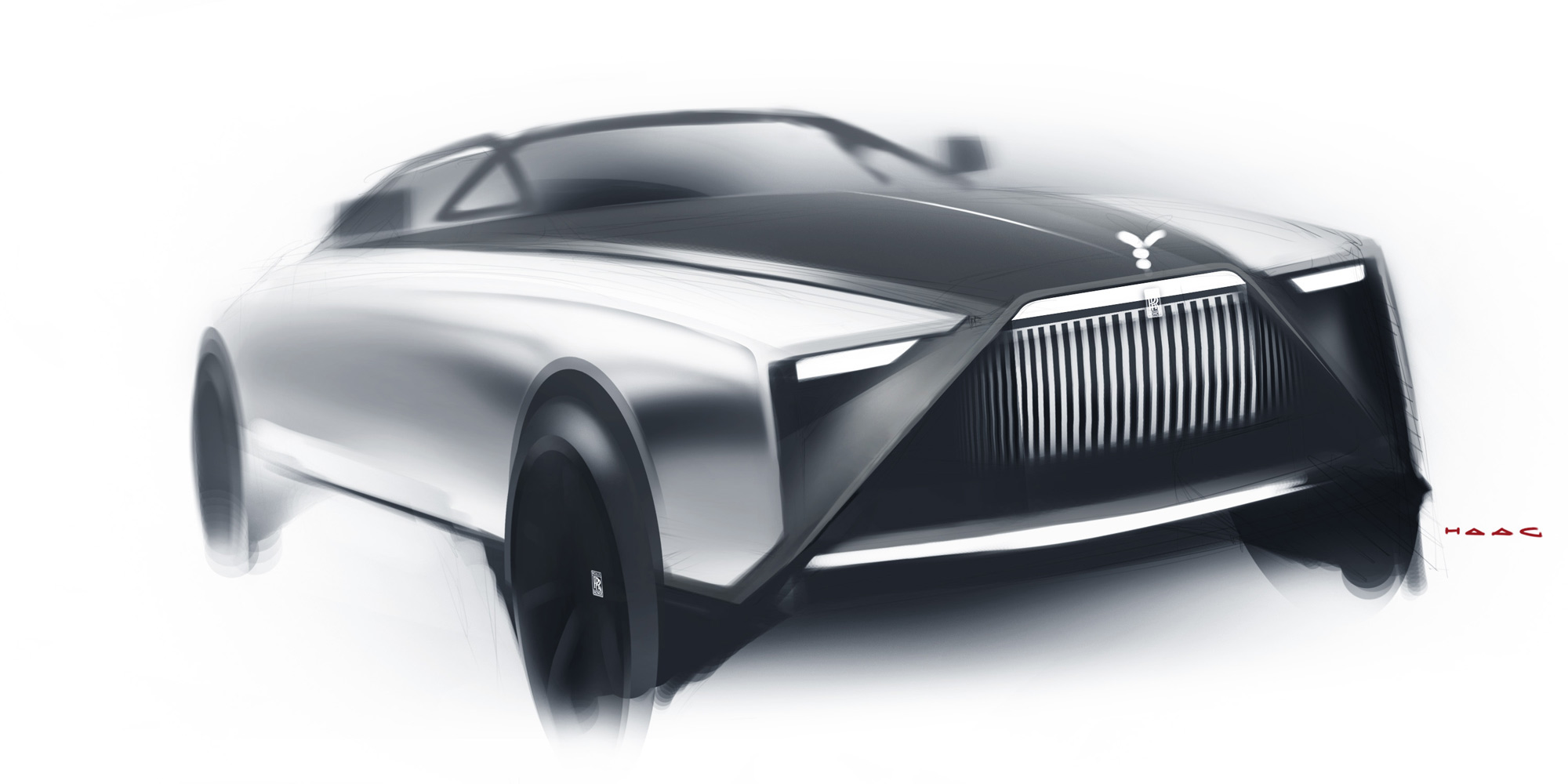 sketch，ghost，Rolls-Royce，