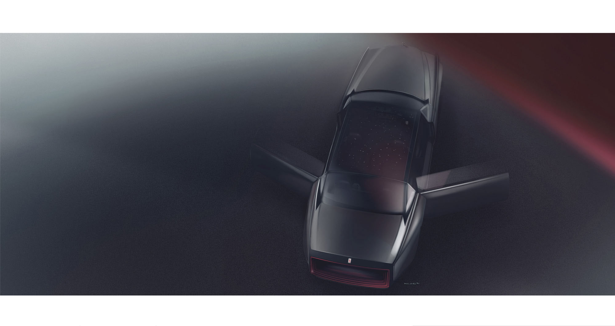 sketch，ghost，Rolls-Royce，