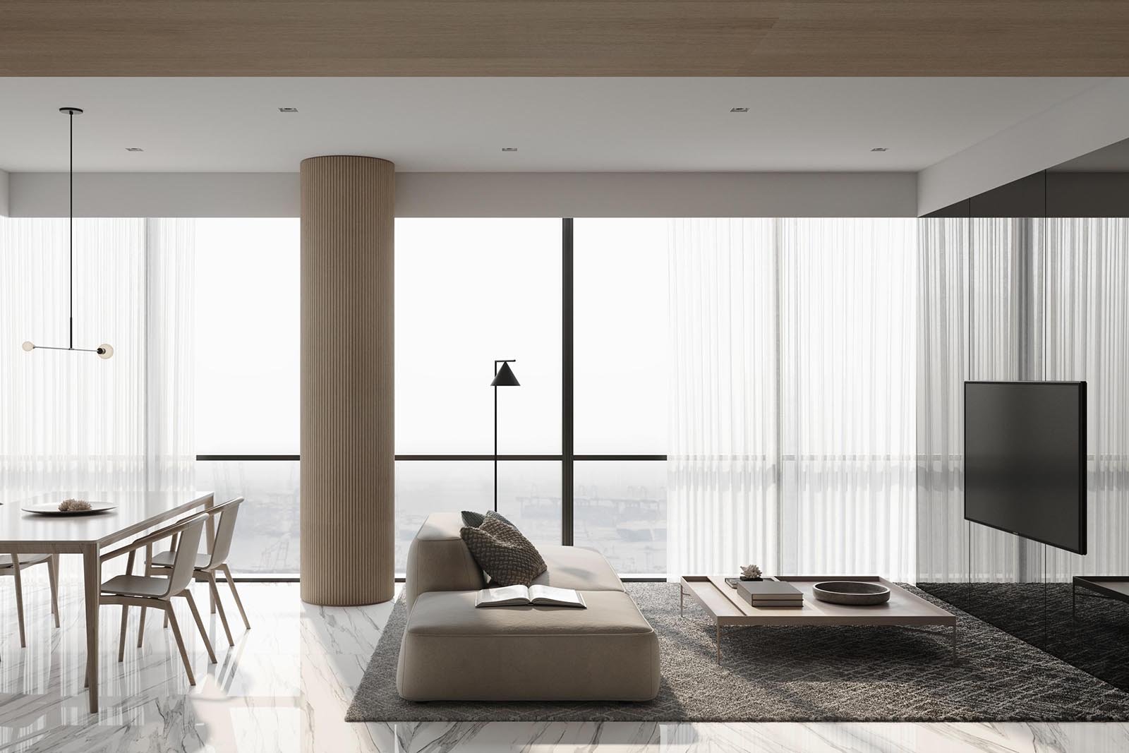 Minimalist，indoor，residence，