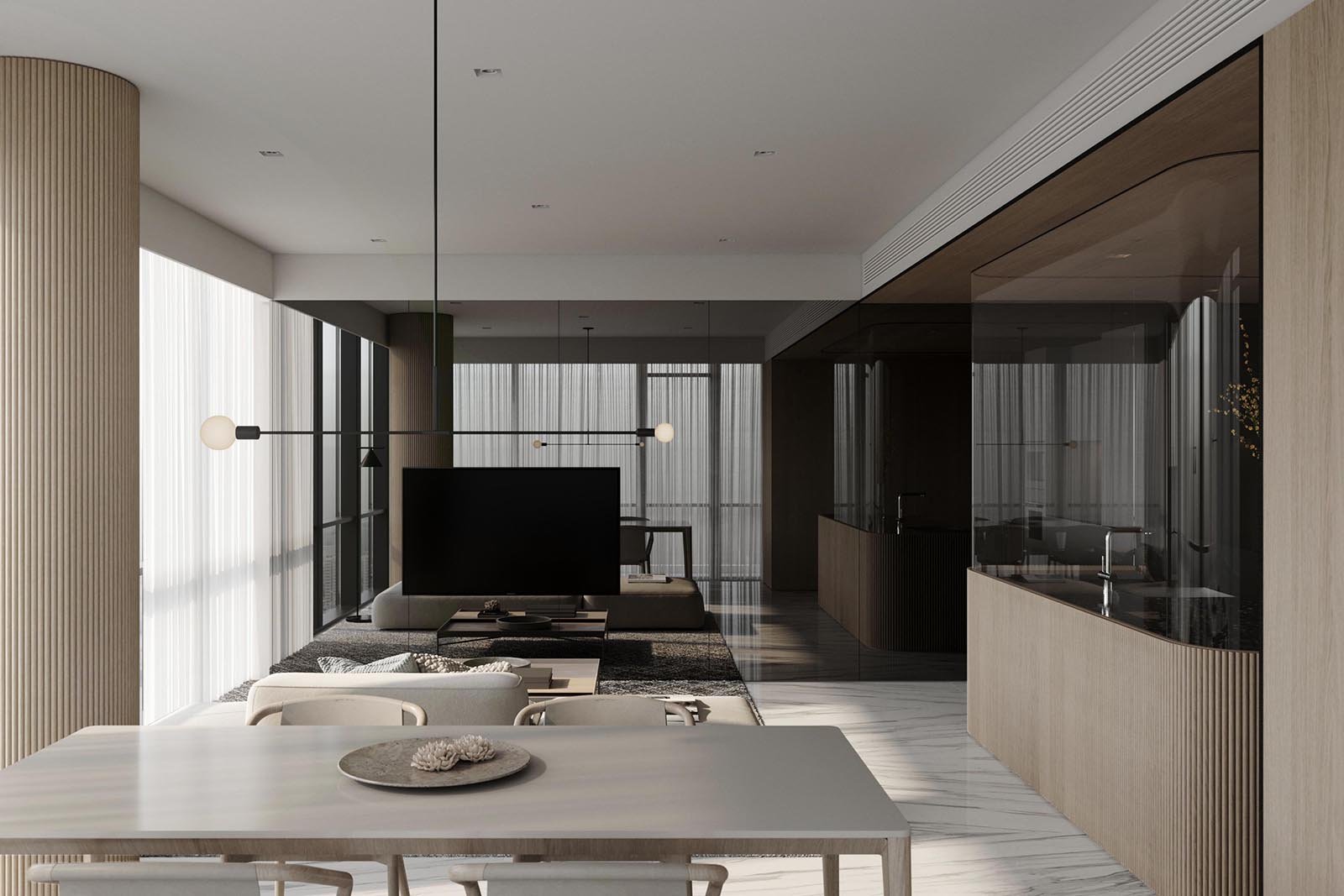 Minimalist，indoor，residence，