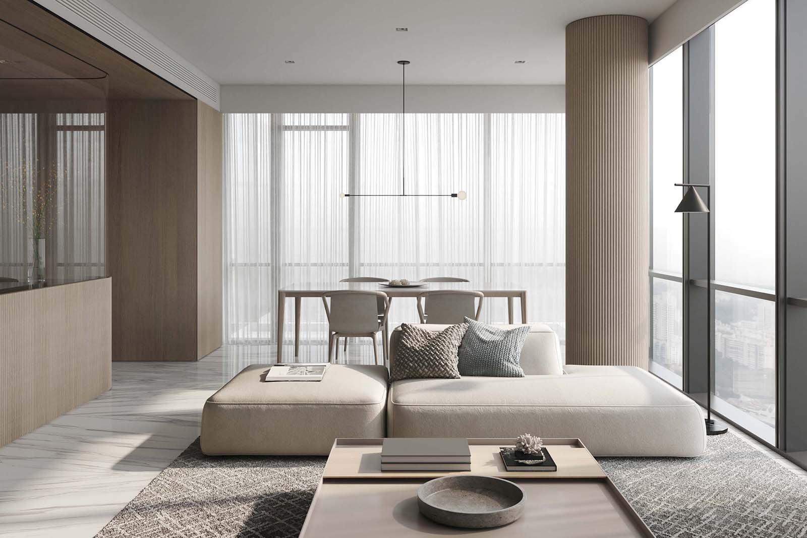 Minimalist，indoor，residence，