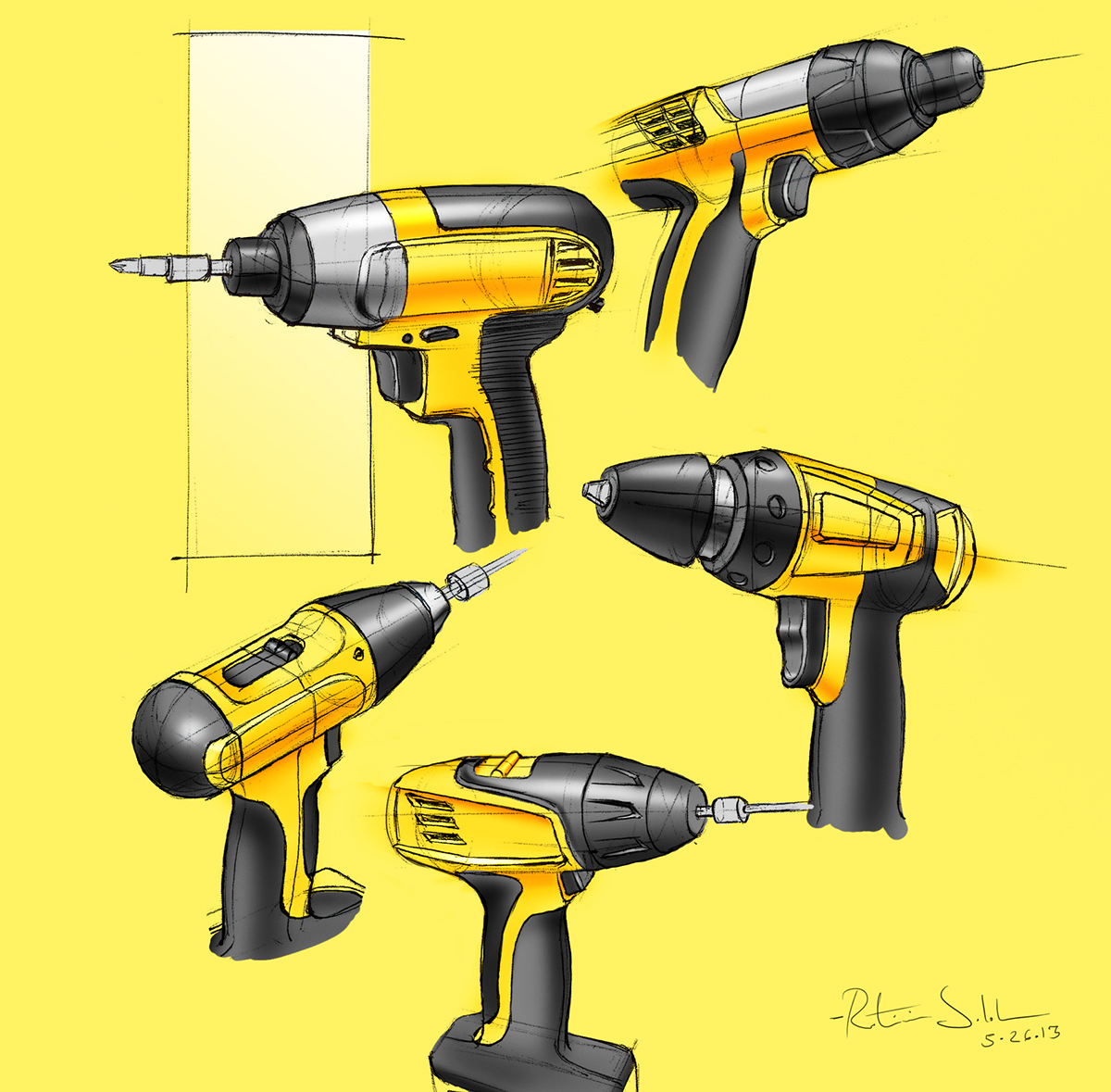 Hand drawn，product design，industrial design，Intelligent technology，