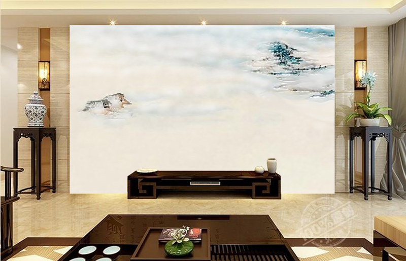 Creative art，Daqian extraordinary color jade，MICAHSO，Wanli map of the Yangtze River，Zhang Daqian，