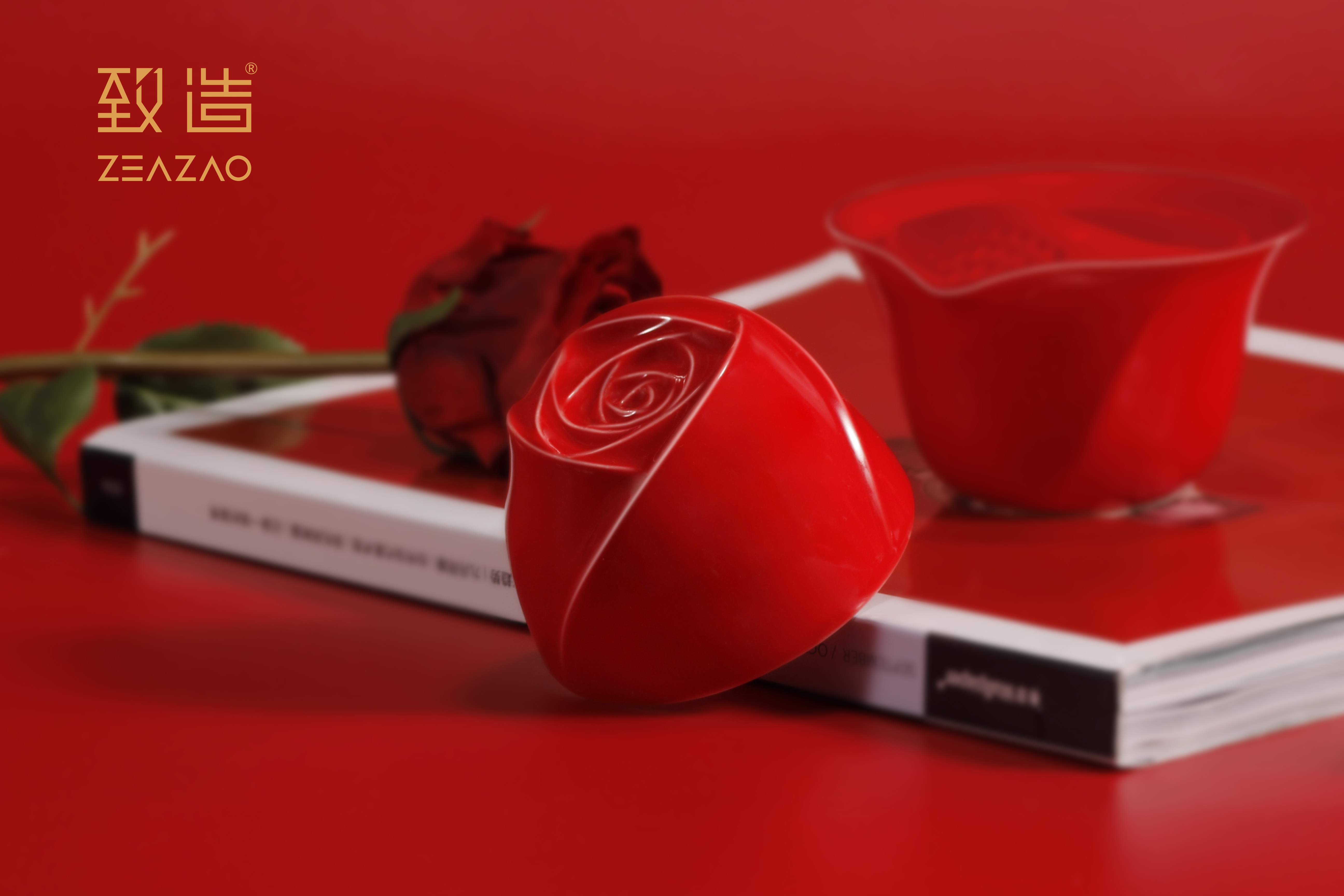 Make，ZEAZAO，Ultimate creation，Rose Honey，Flower tea cup，Express cup，tea set，Confession artifact，