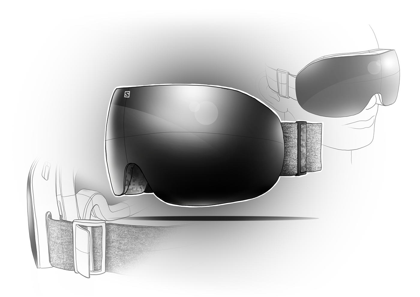 Goggles，gps，security，industrial design，product design，