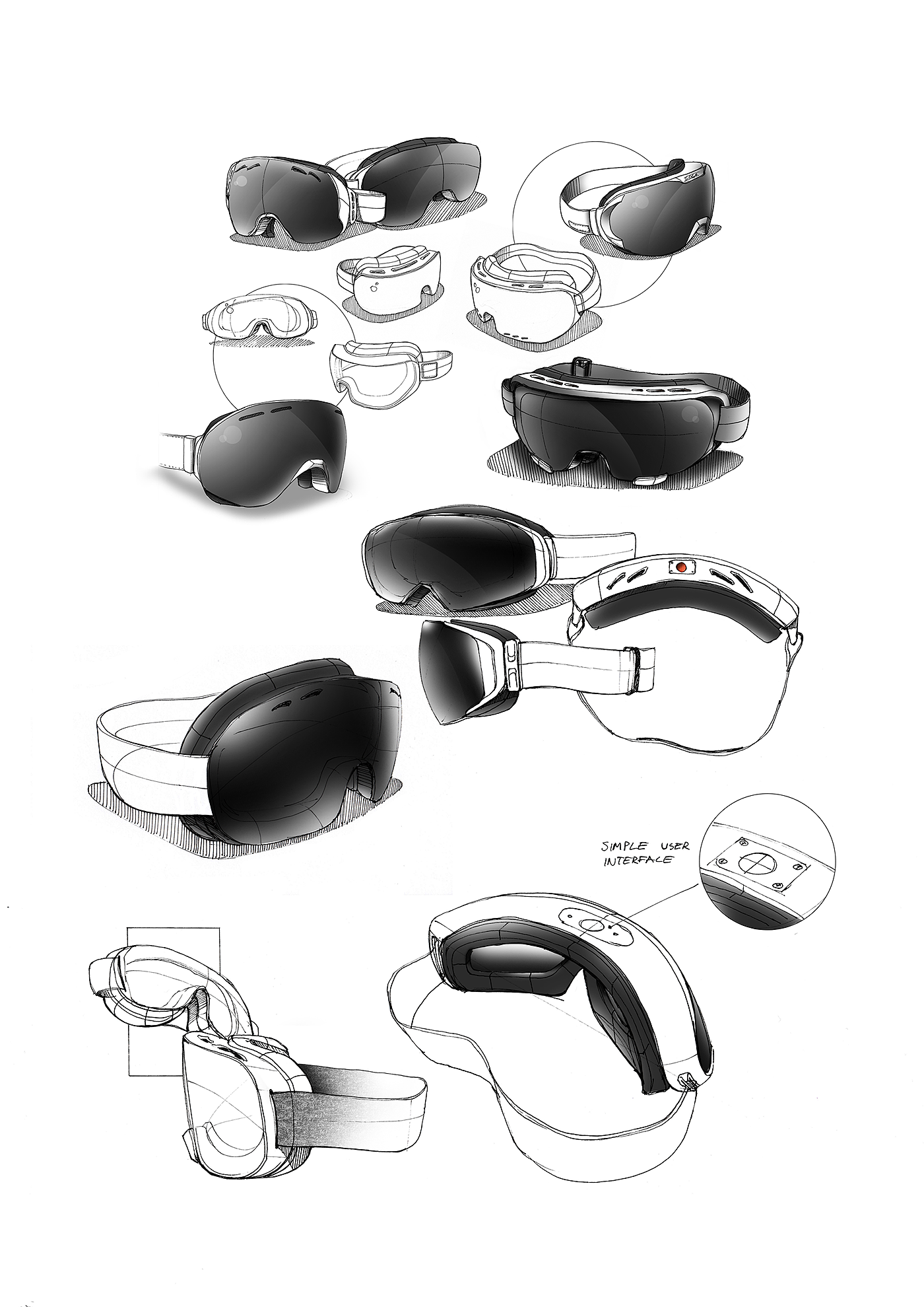Goggles，gps，security，industrial design，product design，
