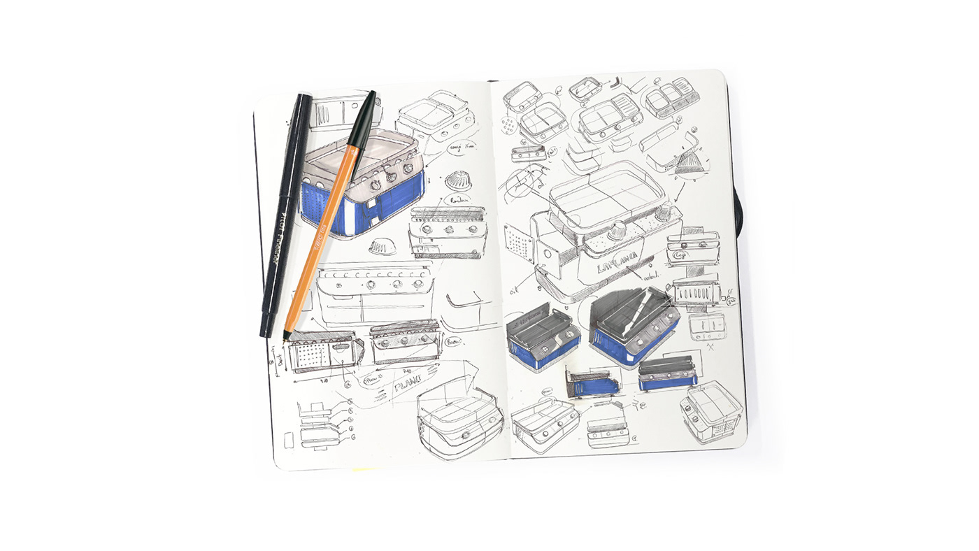 barbecue，Easy to clean，industrial design，product design，