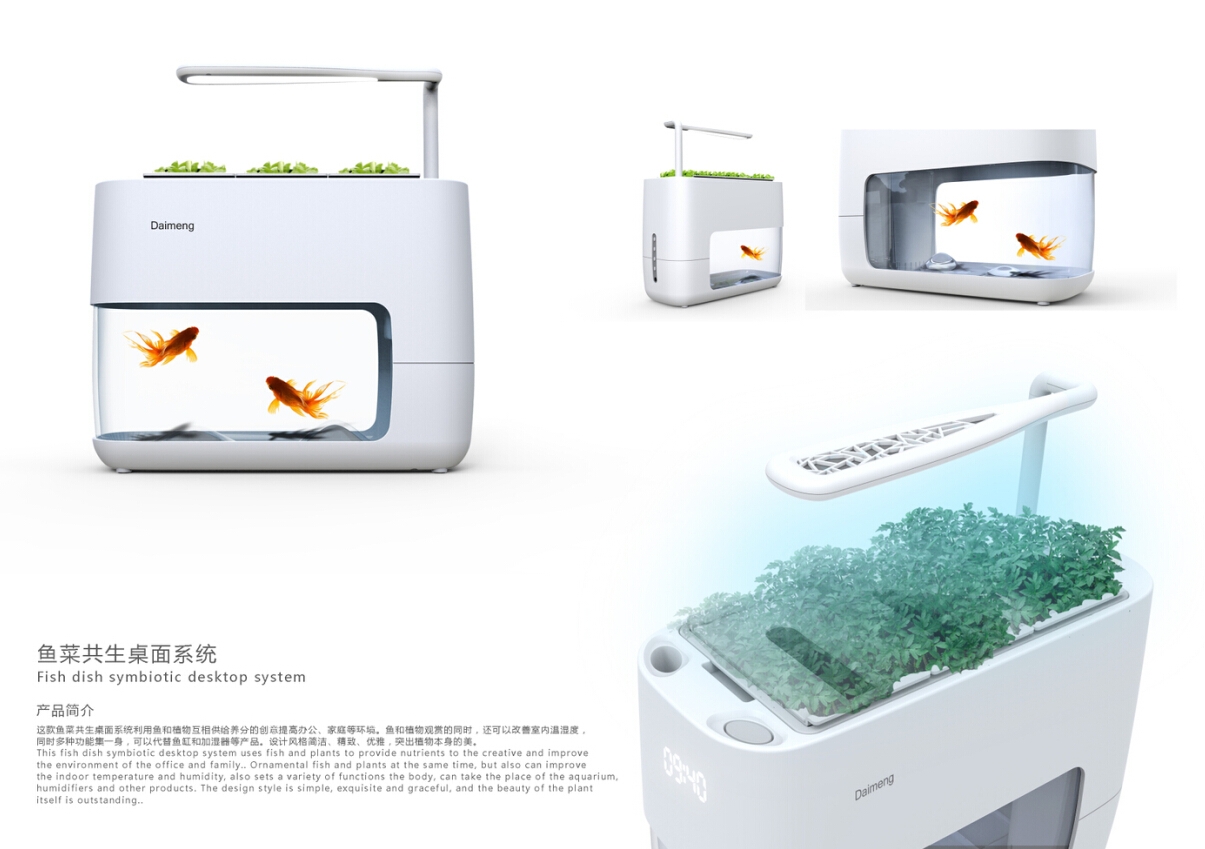 concise，product design，fish tank，ecology，