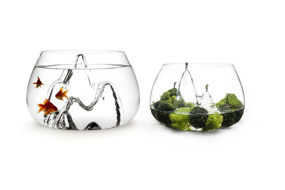 fish tank，originality，Home Furnishing，Ornaments，Glass products，