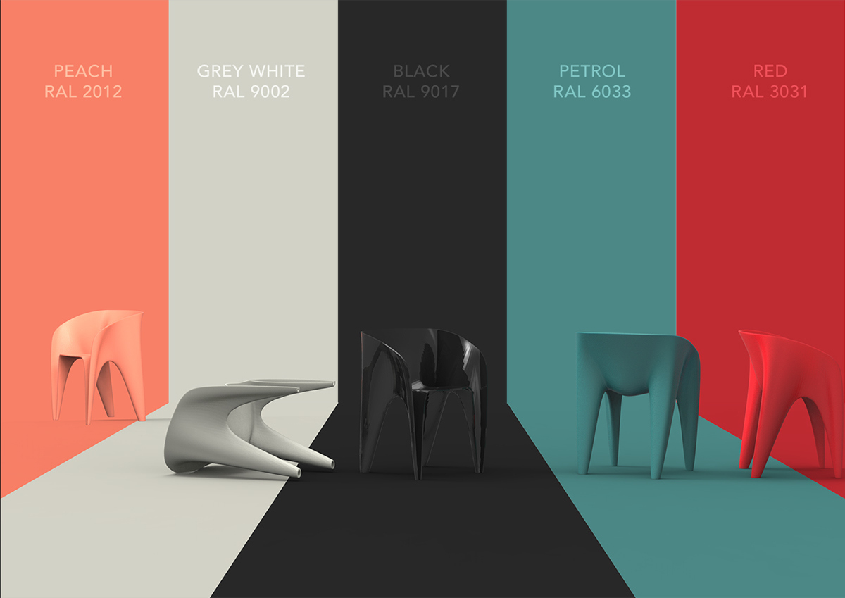 manta，chair，stacking chairs，Plastic chair，