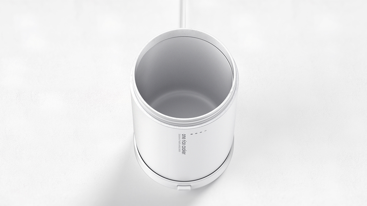 product design，industrial design，Portable，One person food，rice cooker，