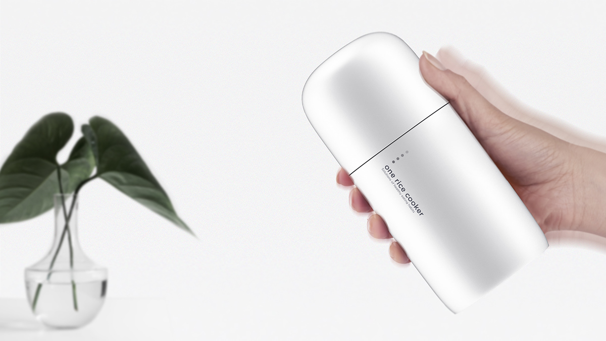 product design，industrial design，Portable，One person food，rice cooker，