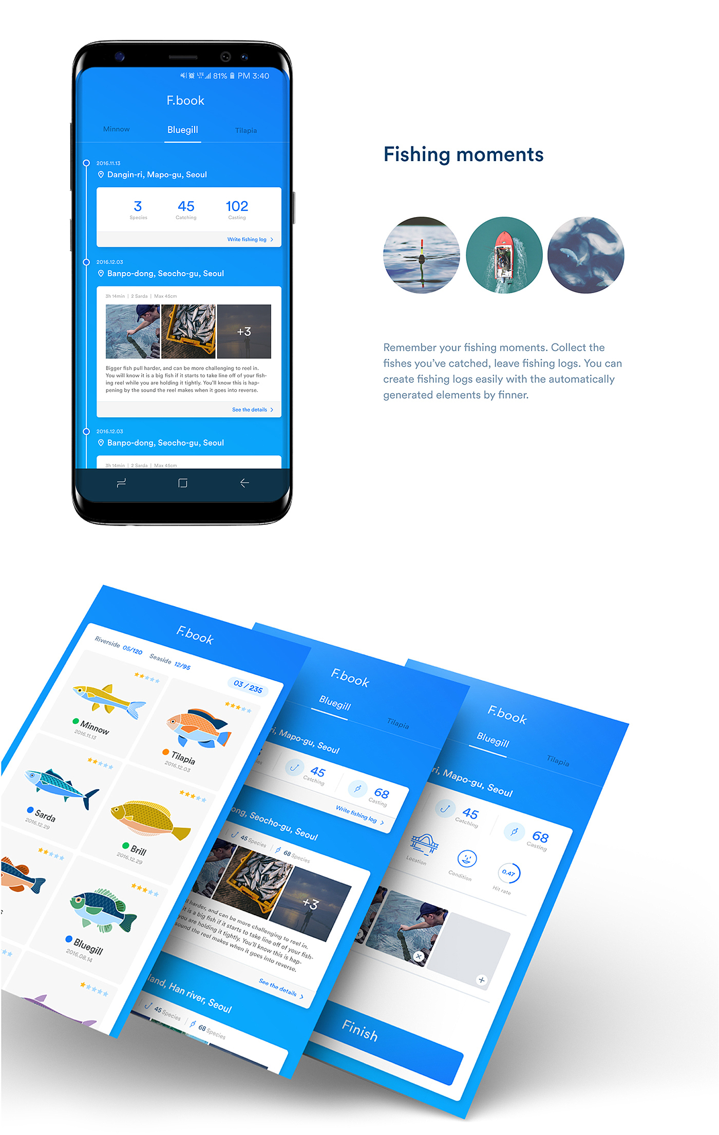 Finner，go fishing，app，