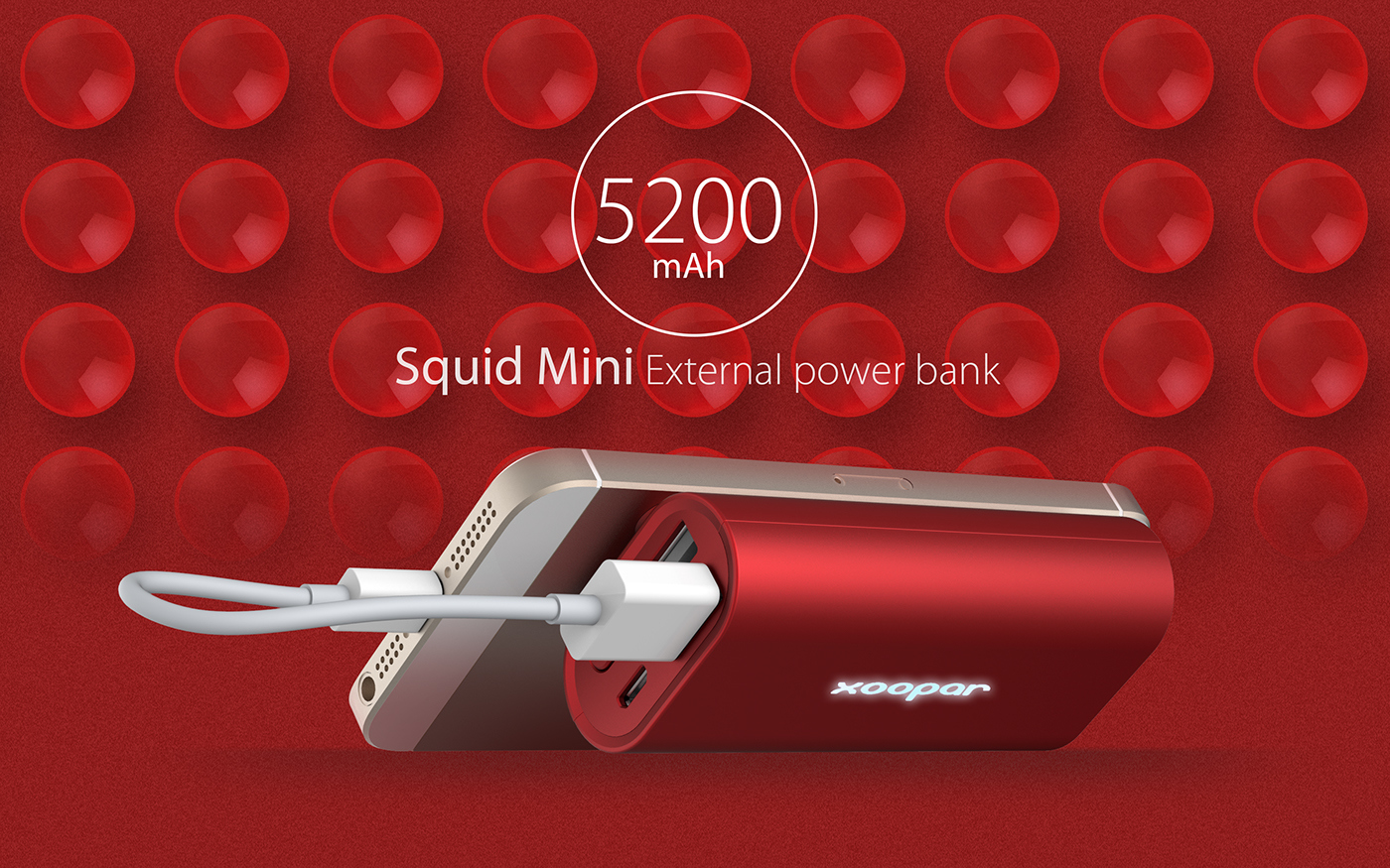 spider，Charger，portable battery，Adsorptive design，