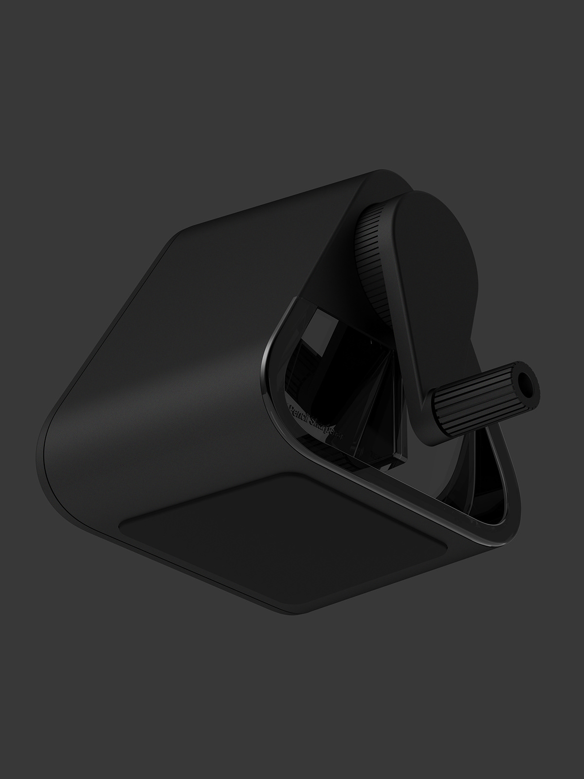 pencil sharpener，Minimalist，geometry，black，