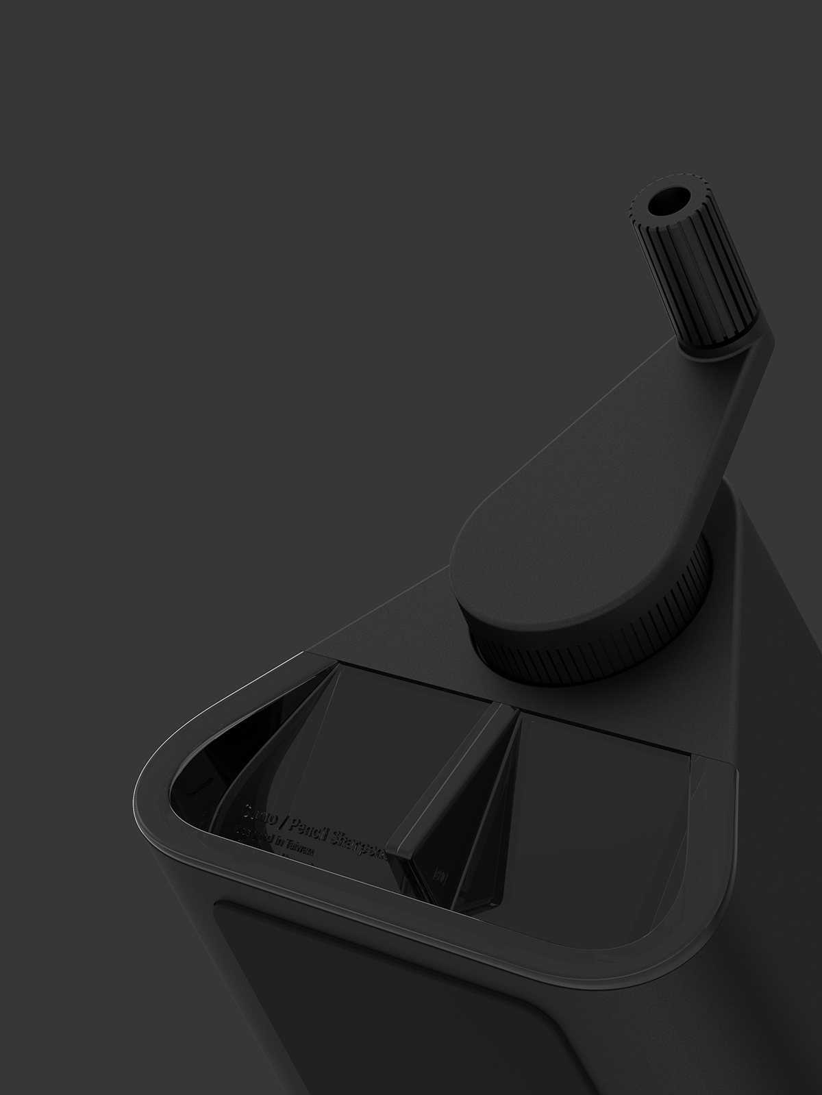 pencil sharpener，Minimalist，geometry，black，