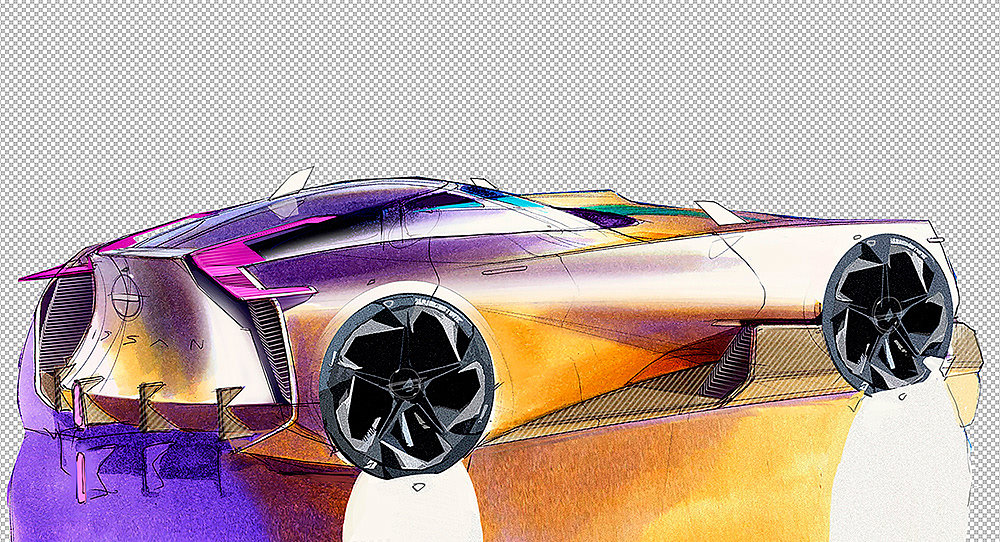 Maxim Shershnev，sketch，automobile，manuscript，