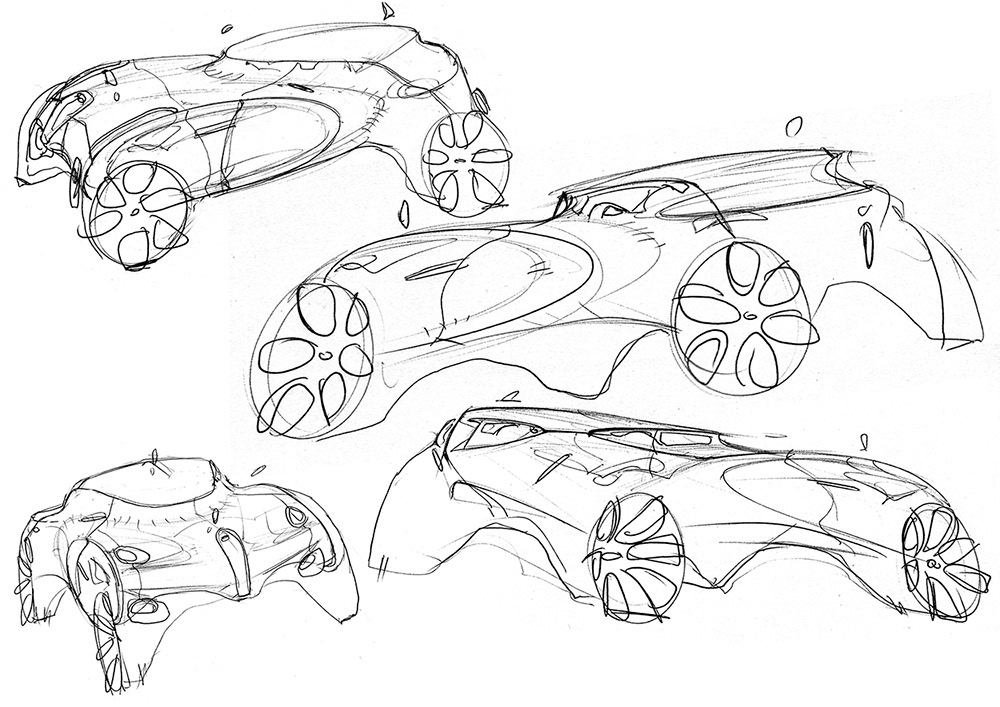 Maxim Shershnev，sketch，automobile，manuscript，