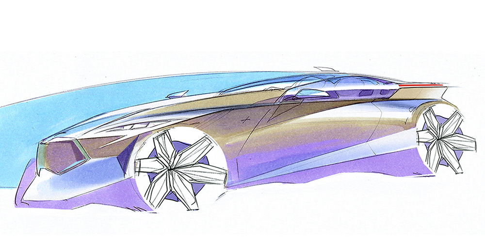 Maxim Shershnev，sketch，automobile，manuscript，