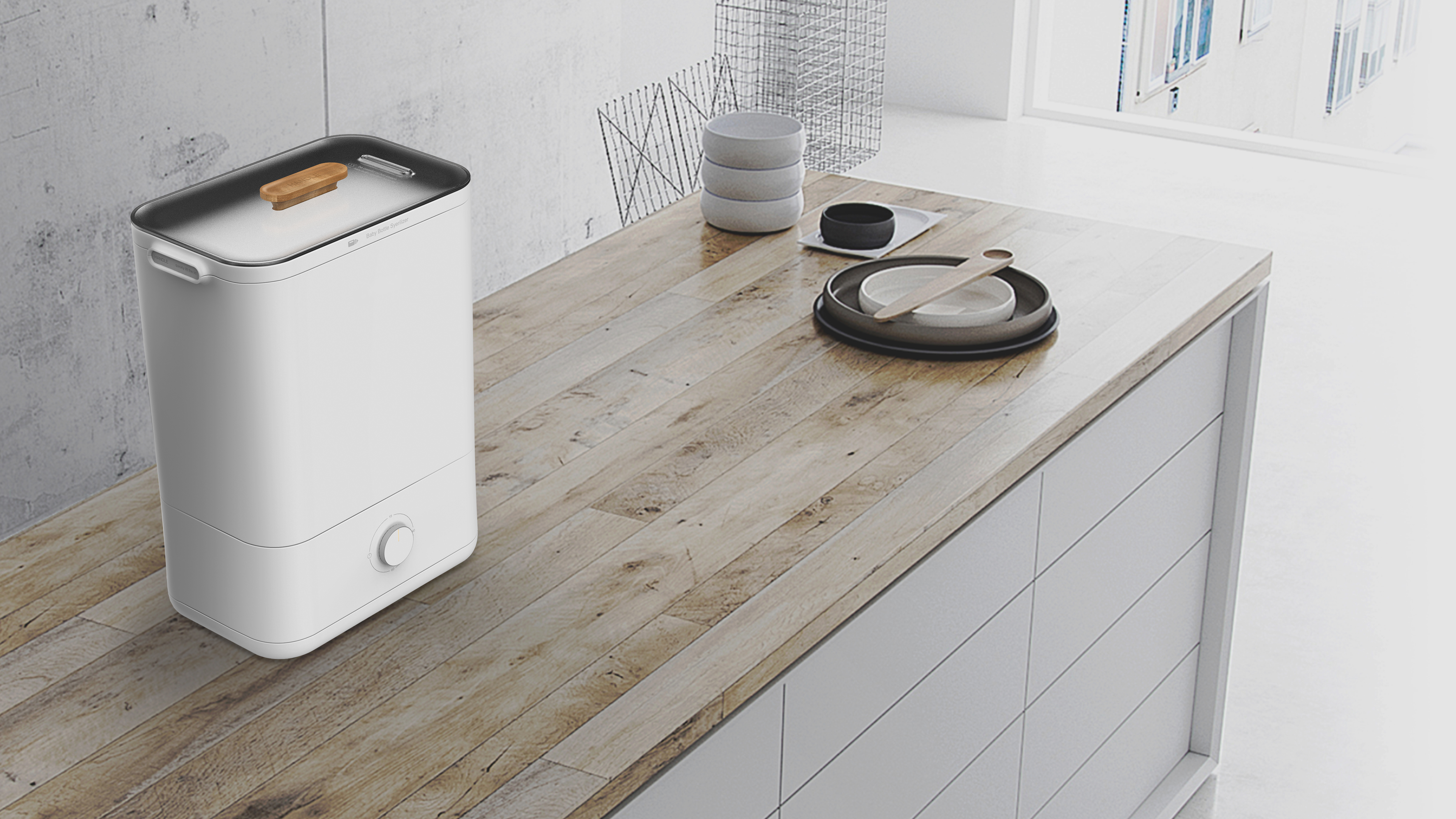 Children's milk bottle cleaning and disinfection machine，