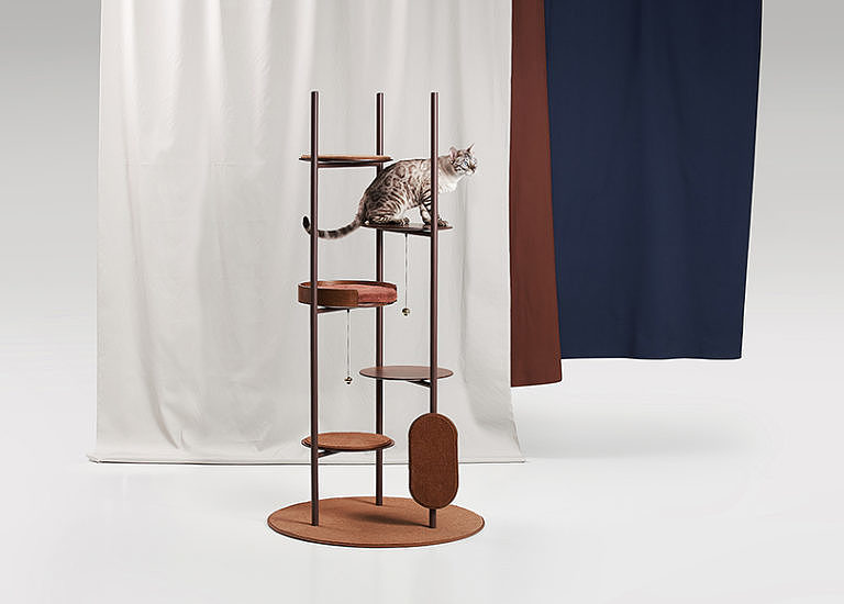 Three Poles，Cat jumping platform，Kitty，Pets，