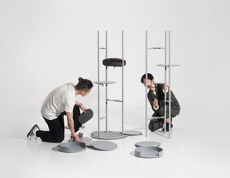 Three Poles，Cat jumping platform，Kitty，Pets，