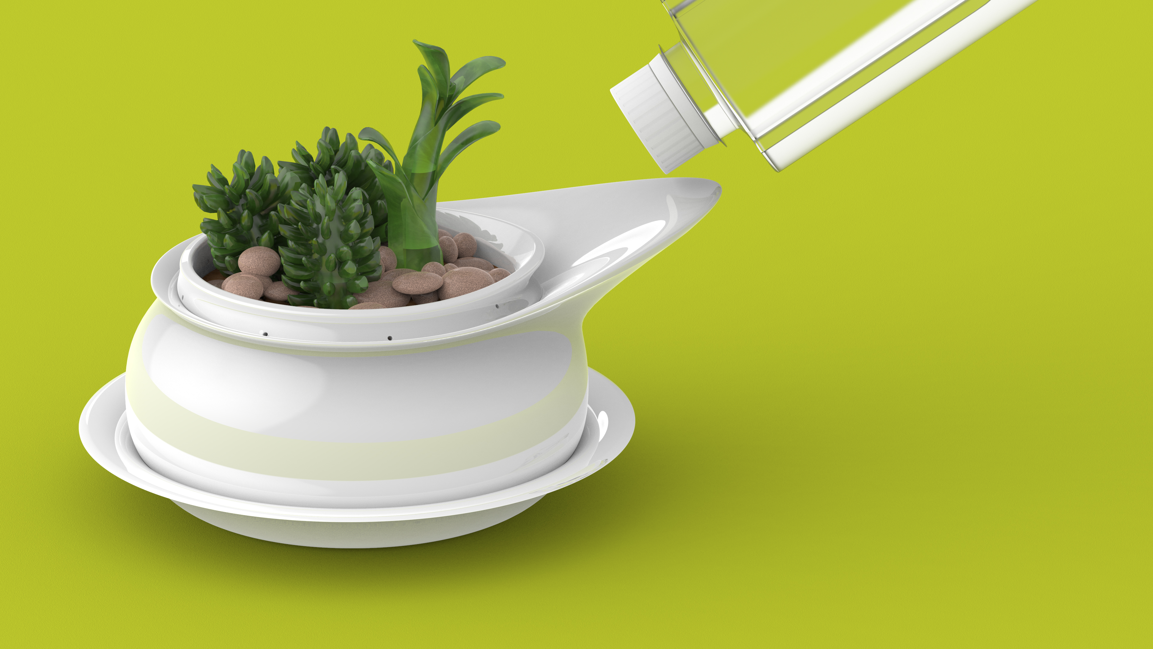 Flowerpot，Splash proof，Easy to use，watering，Fleshy，