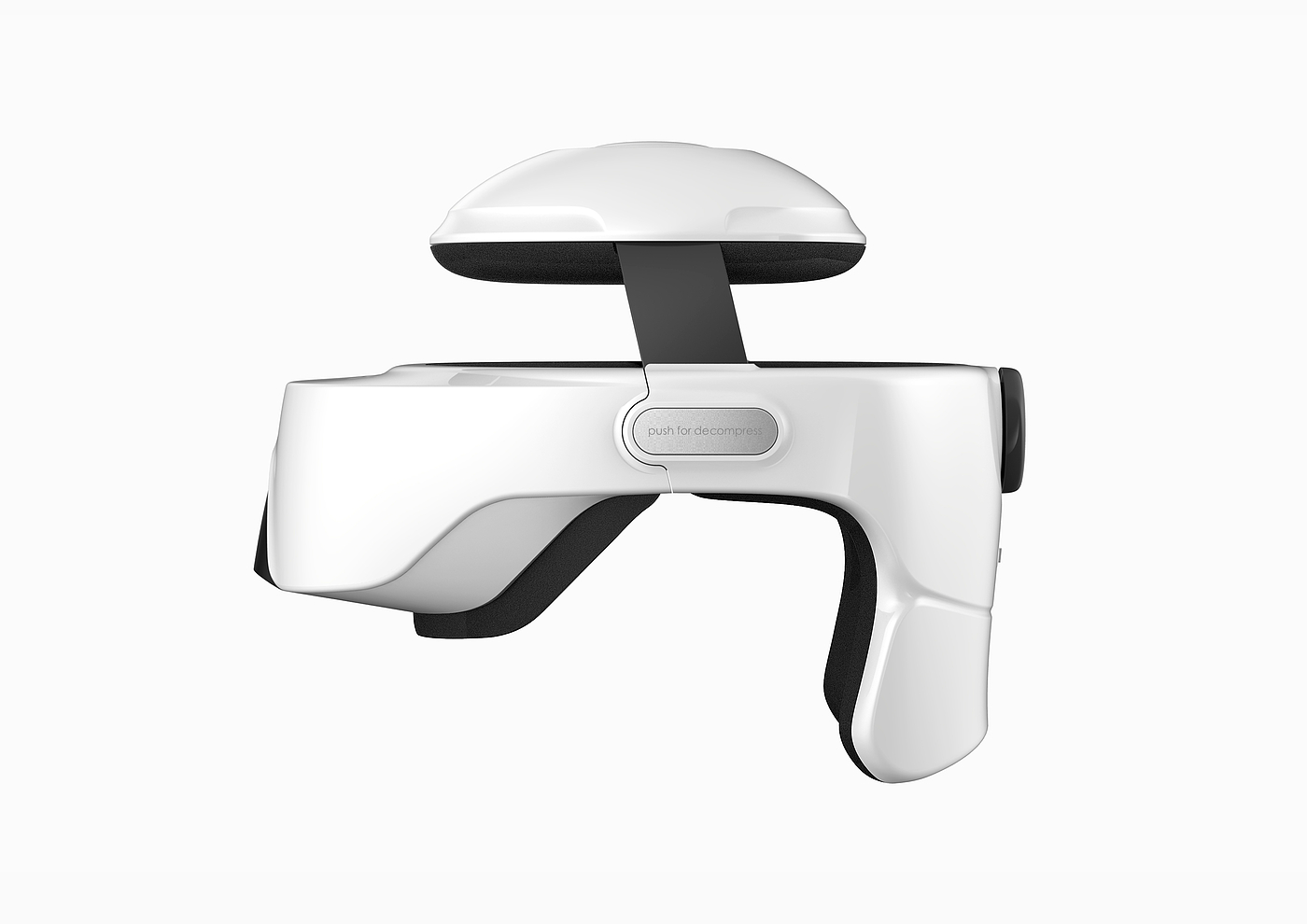 Massage apparatus，Head mounted massage instrument，User experience design，industrial design，Ergonomic design，CMF design，