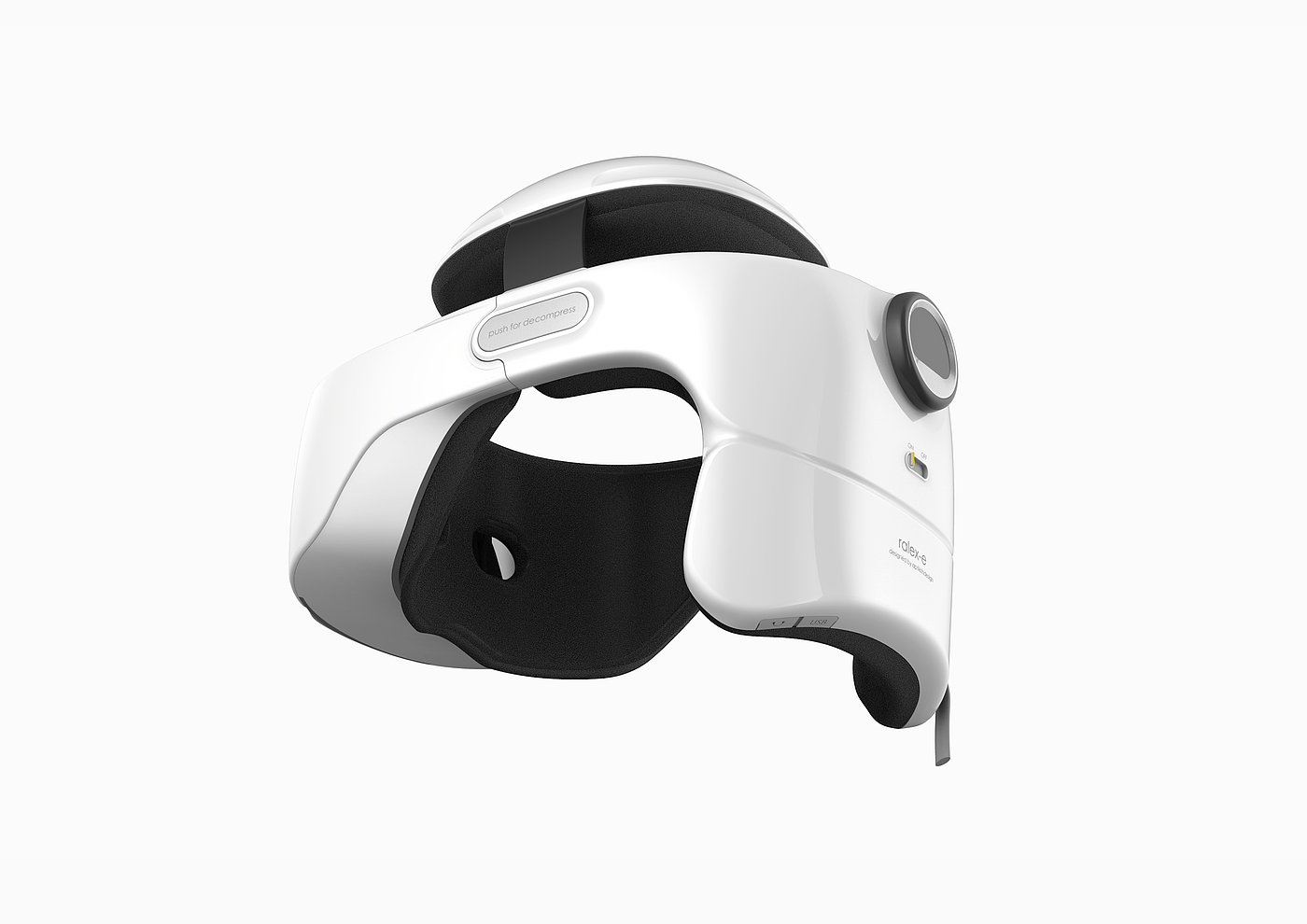 Massage apparatus，Head mounted massage instrument，User experience design，industrial design，Ergonomic design，CMF design，