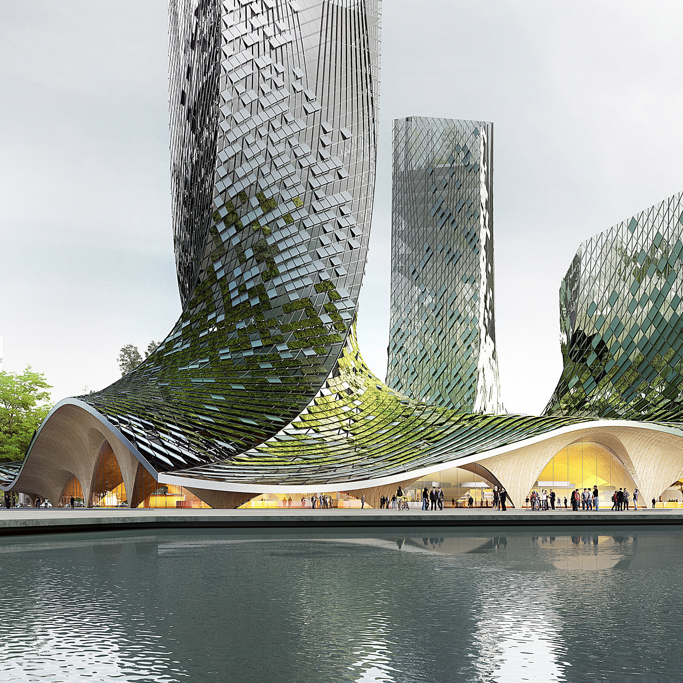 French Dream Towers，Glass，XTU Architects，