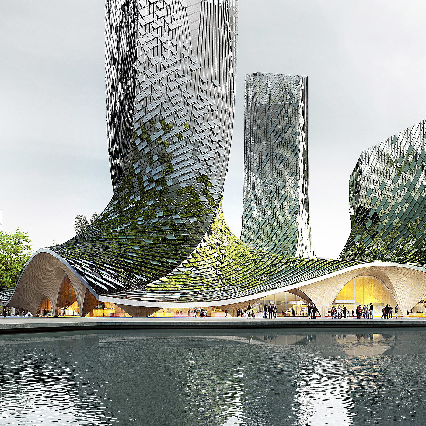 French Dream Towers，玻璃，XTU Architects，