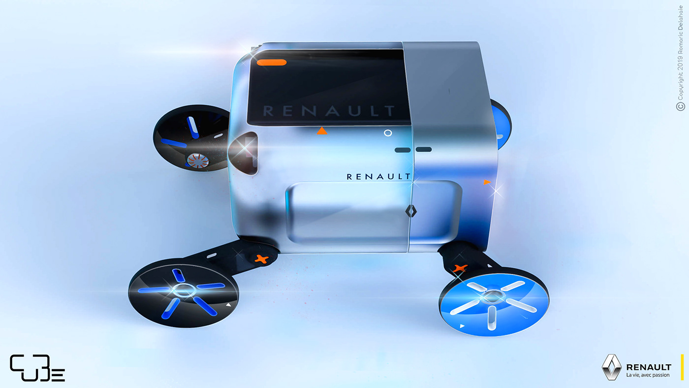 automobile，Pods，Cube，Romaric Delahaie，