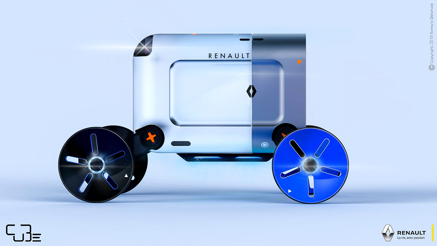 automobile，Pods，Cube，Romaric Delahaie，