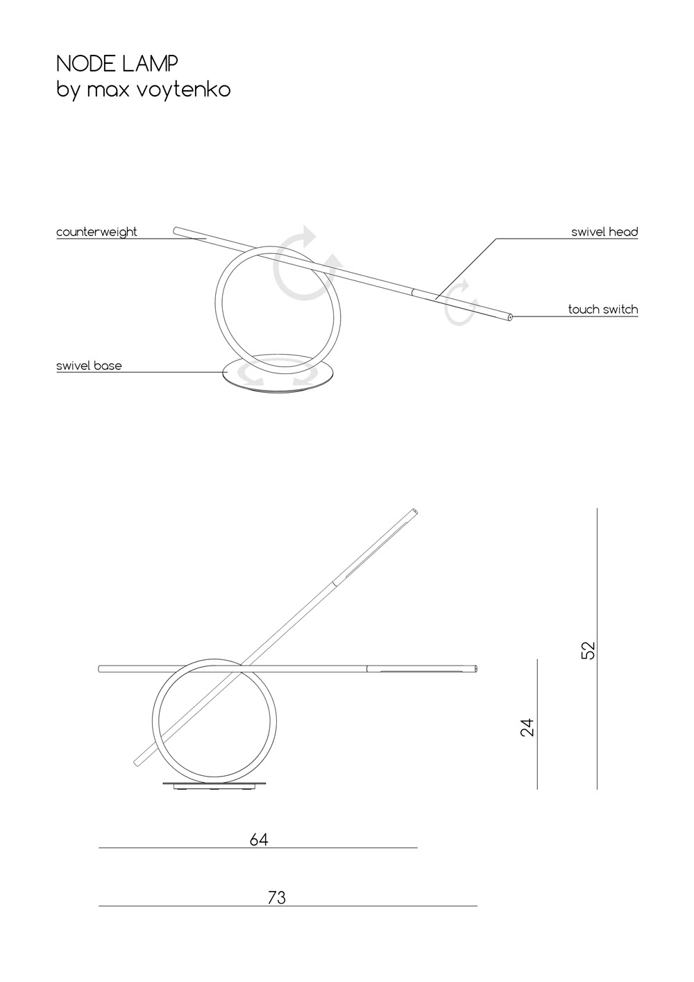 Simplicity，NODE LAMP，lighting，Desk lamp，Max Voytenko，