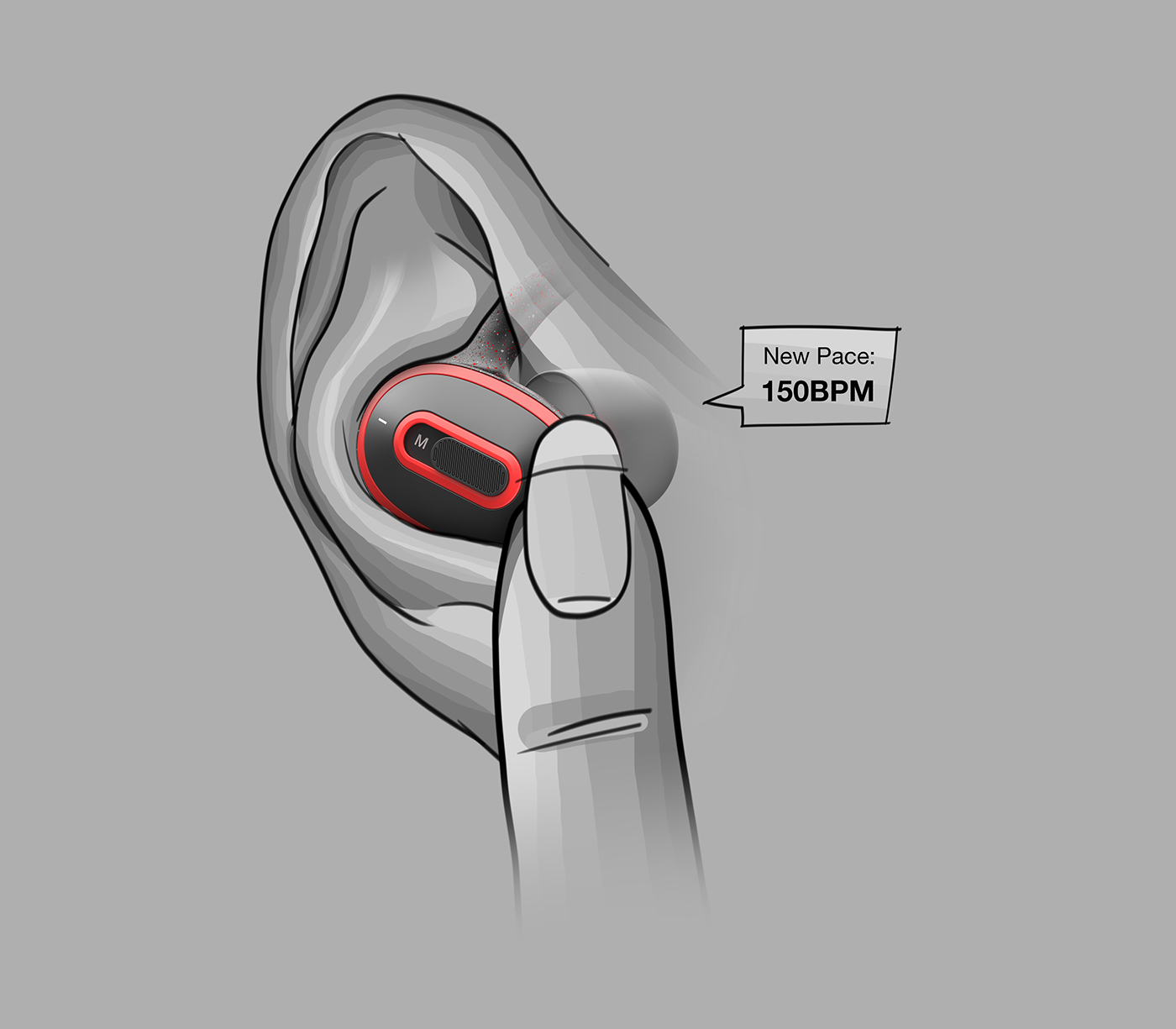 headset，wireless，motion，tempo，Metronome，