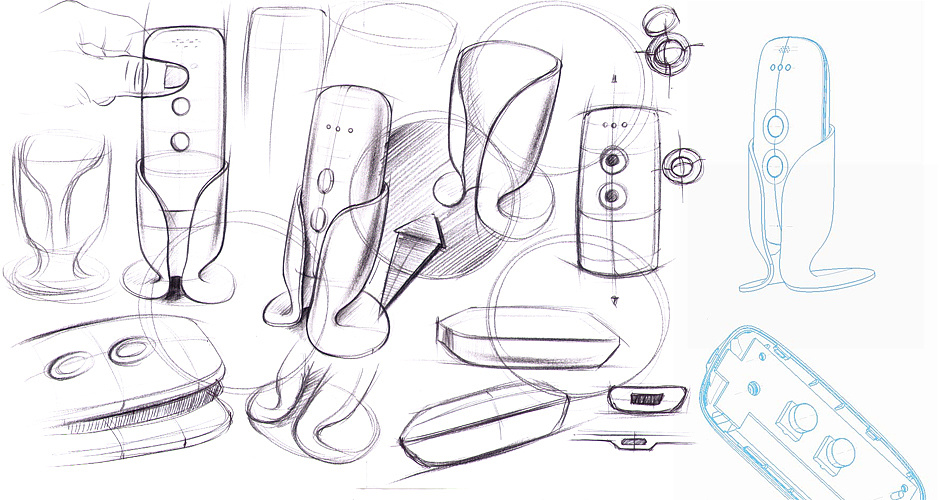 Calling device，Hand drawn，industrial design，www.topid。 CN，