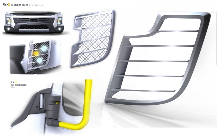 industrial design，truck，Push button panel，Easy operation，The widest range of applications，