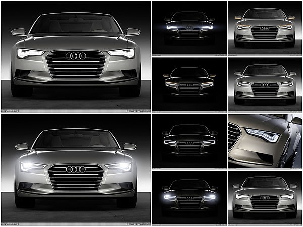 audi，led，