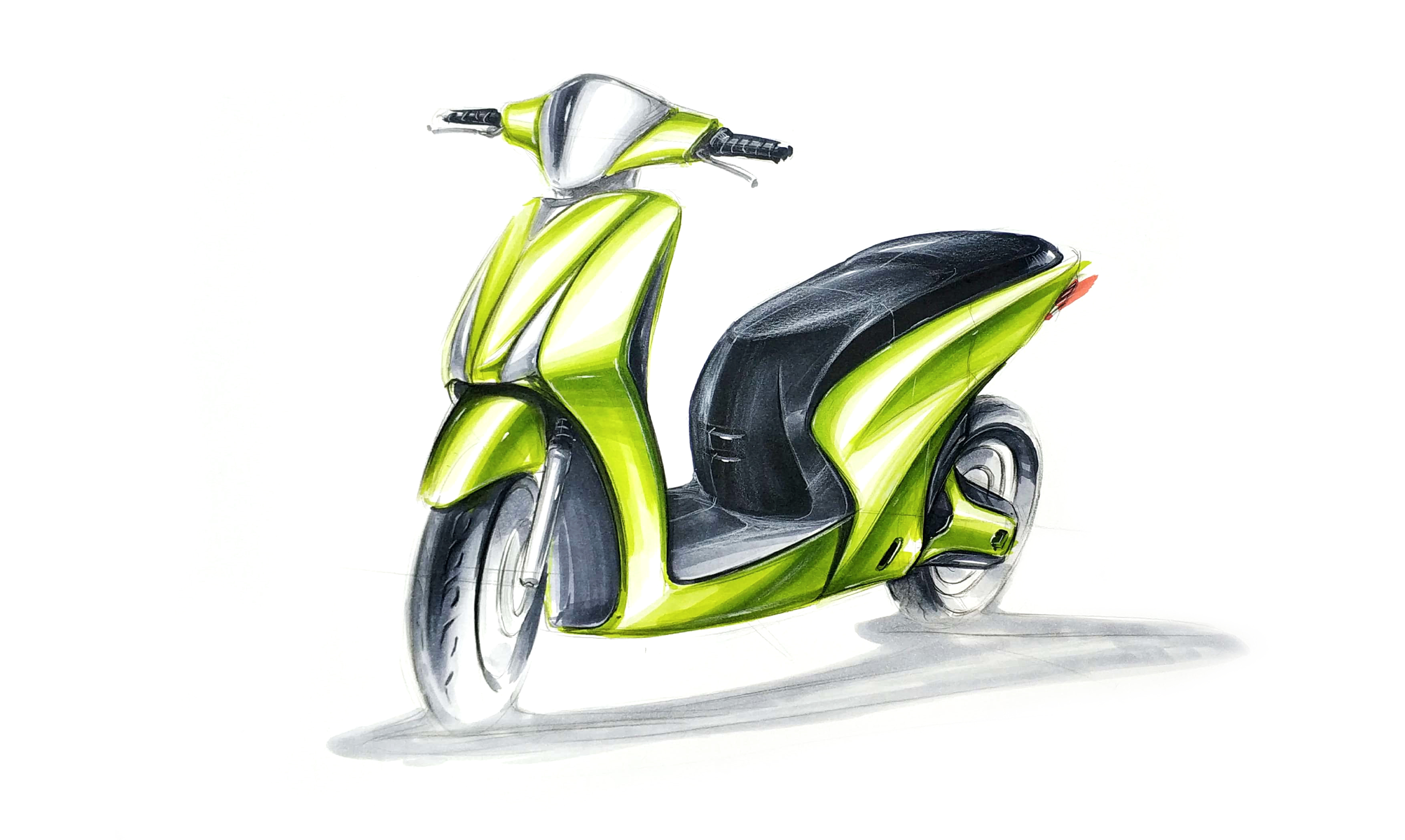 Hand drawn，industrial design，Postgraduate entrance examination，Hand drawn for postgraduate entrance examination，Electric vehicle，Hand drawn video，marker pen，Line，