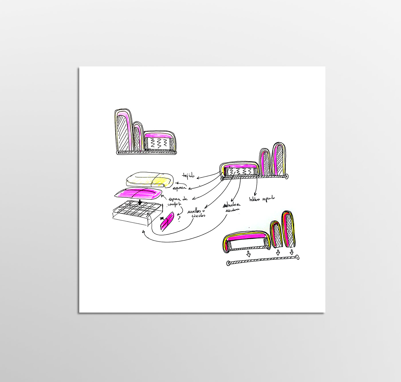 modularization，square，sofa，