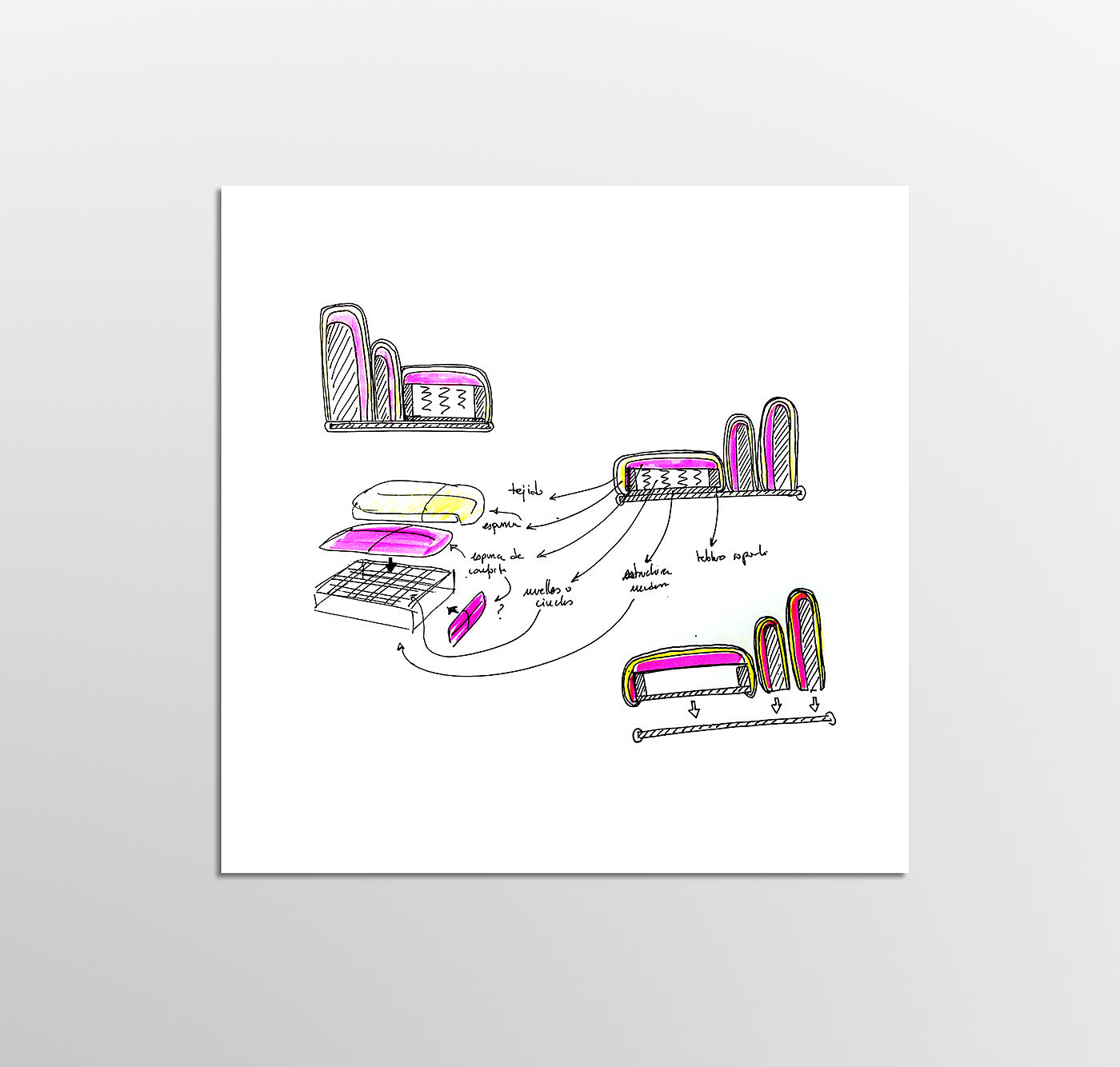 modularization，square，sofa，