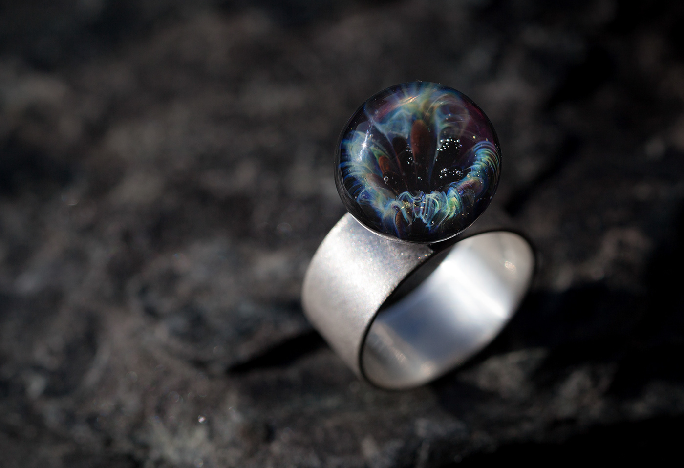 Glass，Ring，Accessories，Lesya Andreeva，Color painting，Pendant，