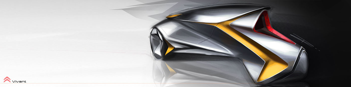 Industrial product design，Automobile design，sketch，i-camp，Digital plate，