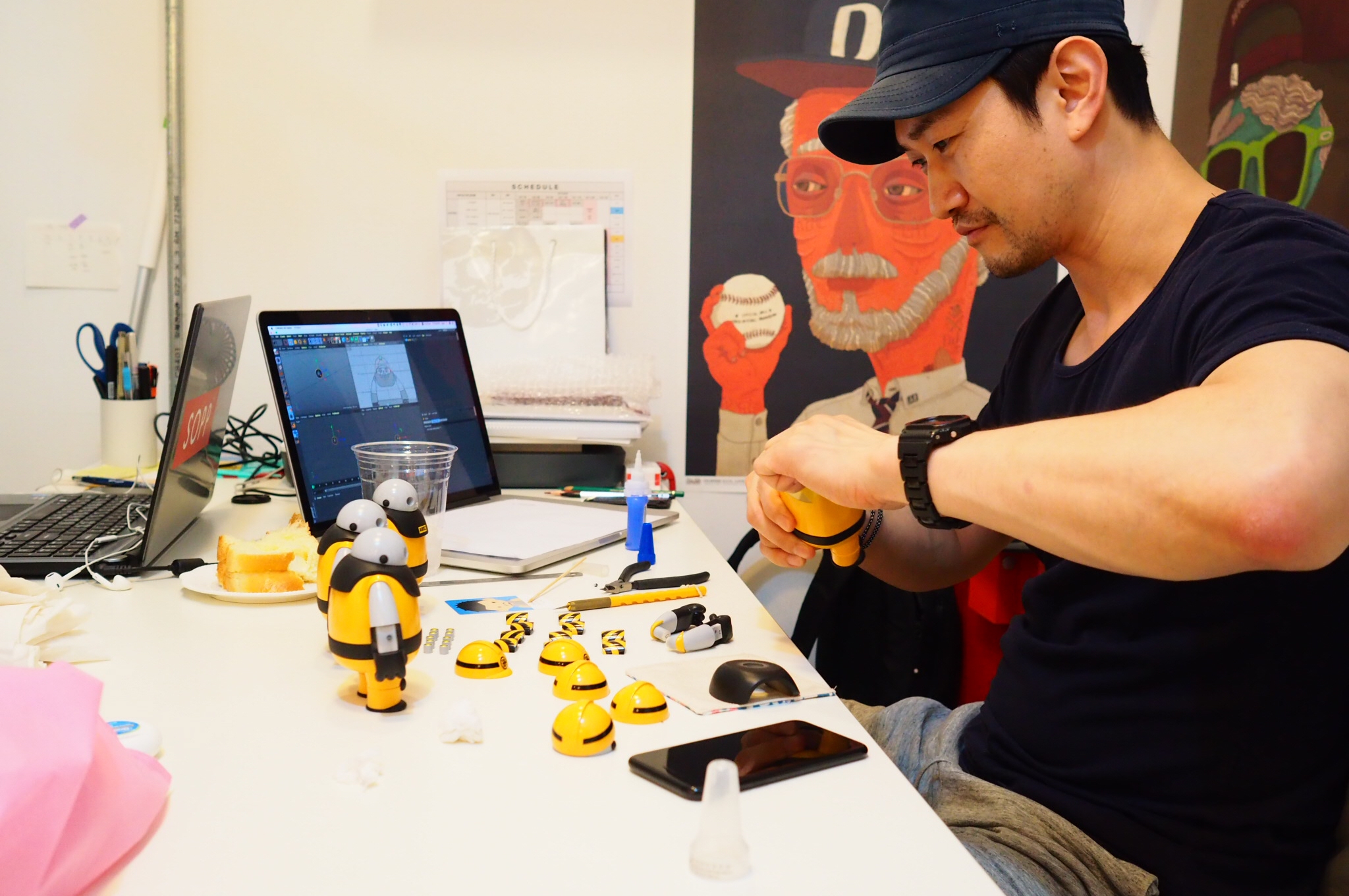 doll，industrial design，worker，