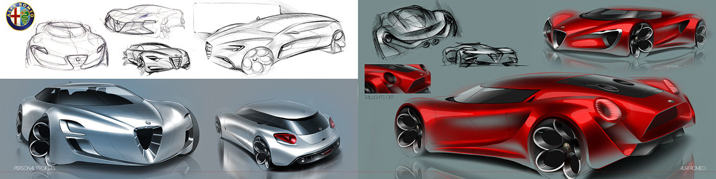 Industrial product design，Automobile design，sketch，i-camp，Digital plate，