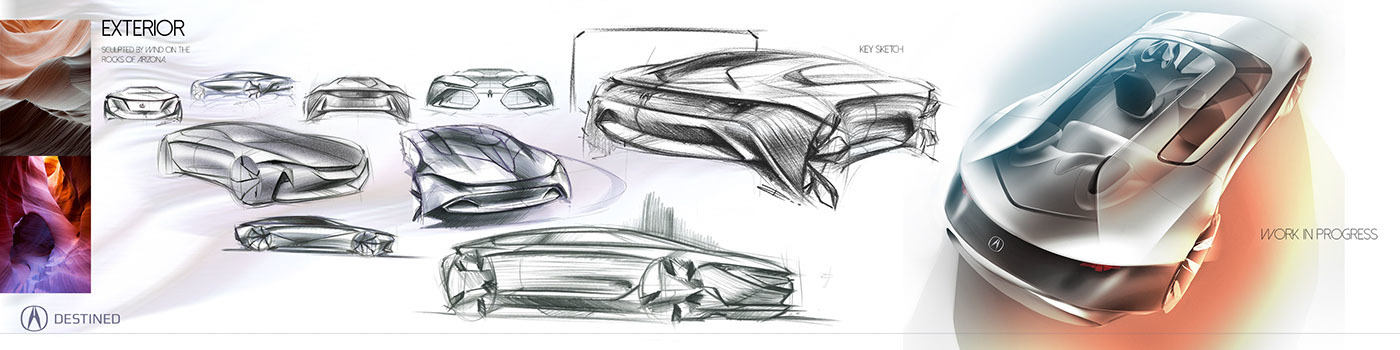 Industrial product design，Automobile design，sketch，i-camp，Digital plate，