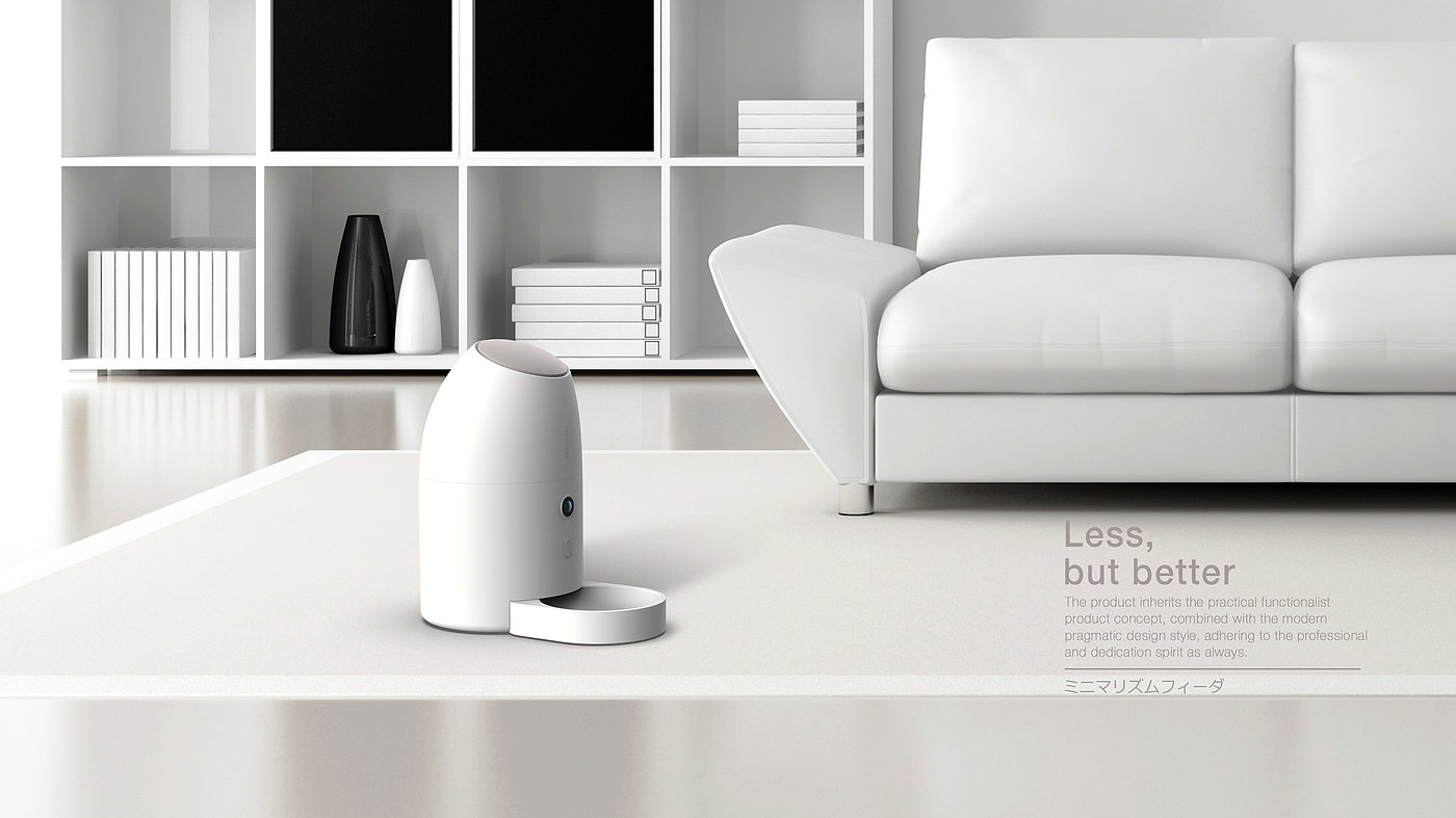 Home style，Pets，Feeder，White system，