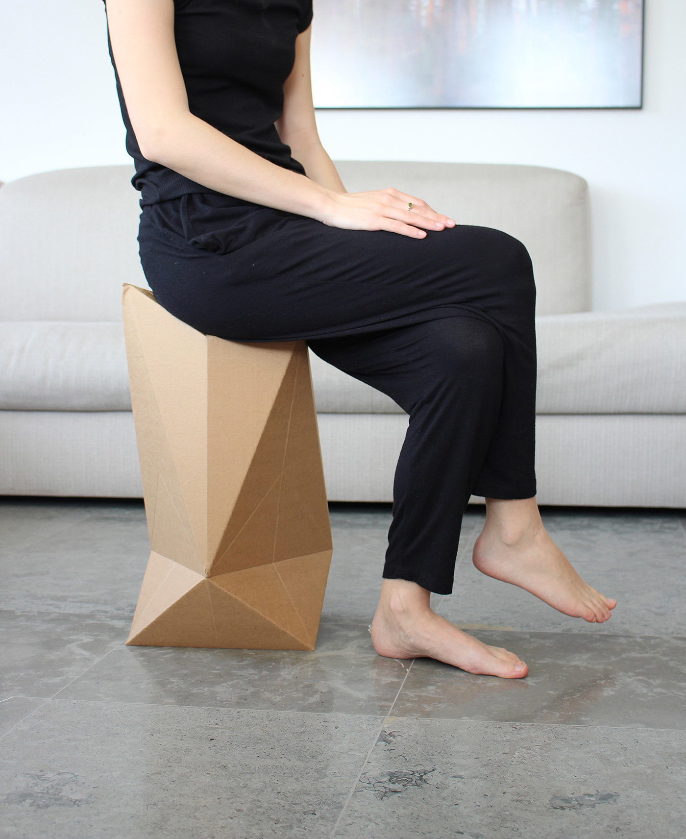板凳，Noga Toren，纸箱，座椅，