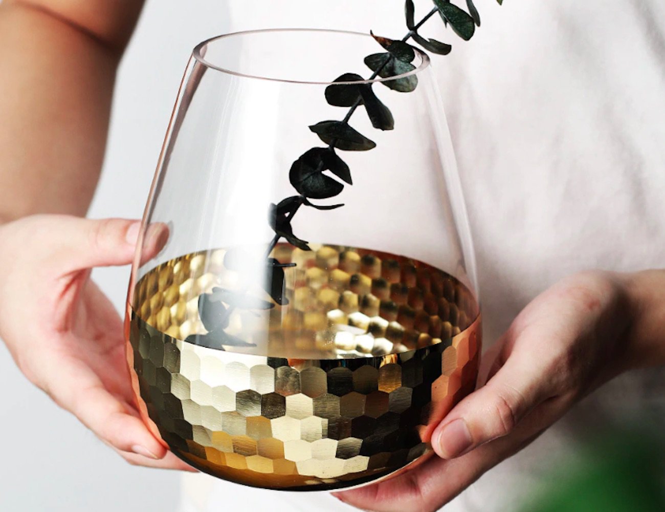 Hammered，Glass，vase，Color painting，